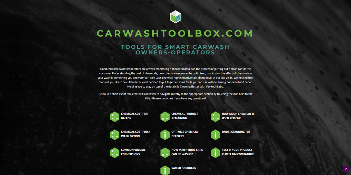 Screenshot of Car Wash Toolbox