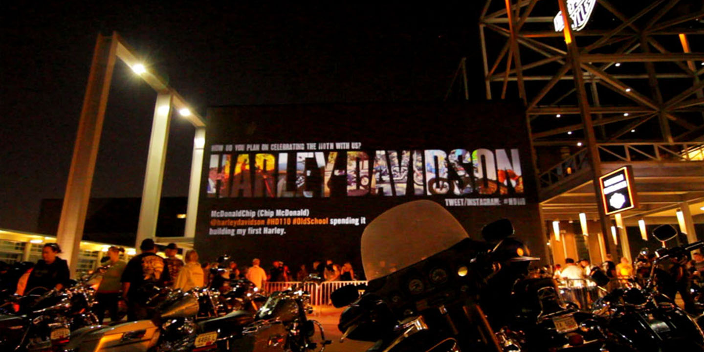 Screenshot of Harley Davidson 110th Anniversary